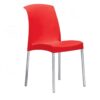 Design kantinestoel of tuinstoel Jenny Rood