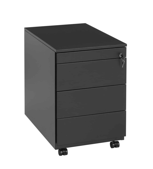 Ladeblok 3 laden met pennenlade bladkleur Lichtgrijs framekleur Aluminium (RAL9006)