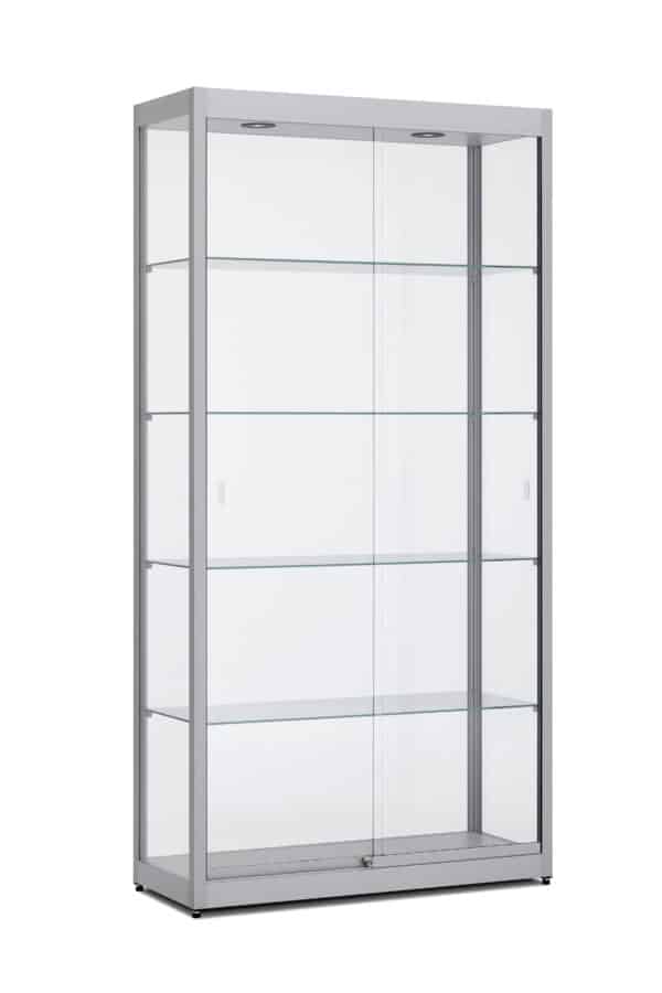 Vitrinekast 4 legborden 200x100x40cm