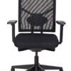 Ergonomische bureaustoel 987 NPR-1813 zwarte zitting met rug in zwarte mesh stof