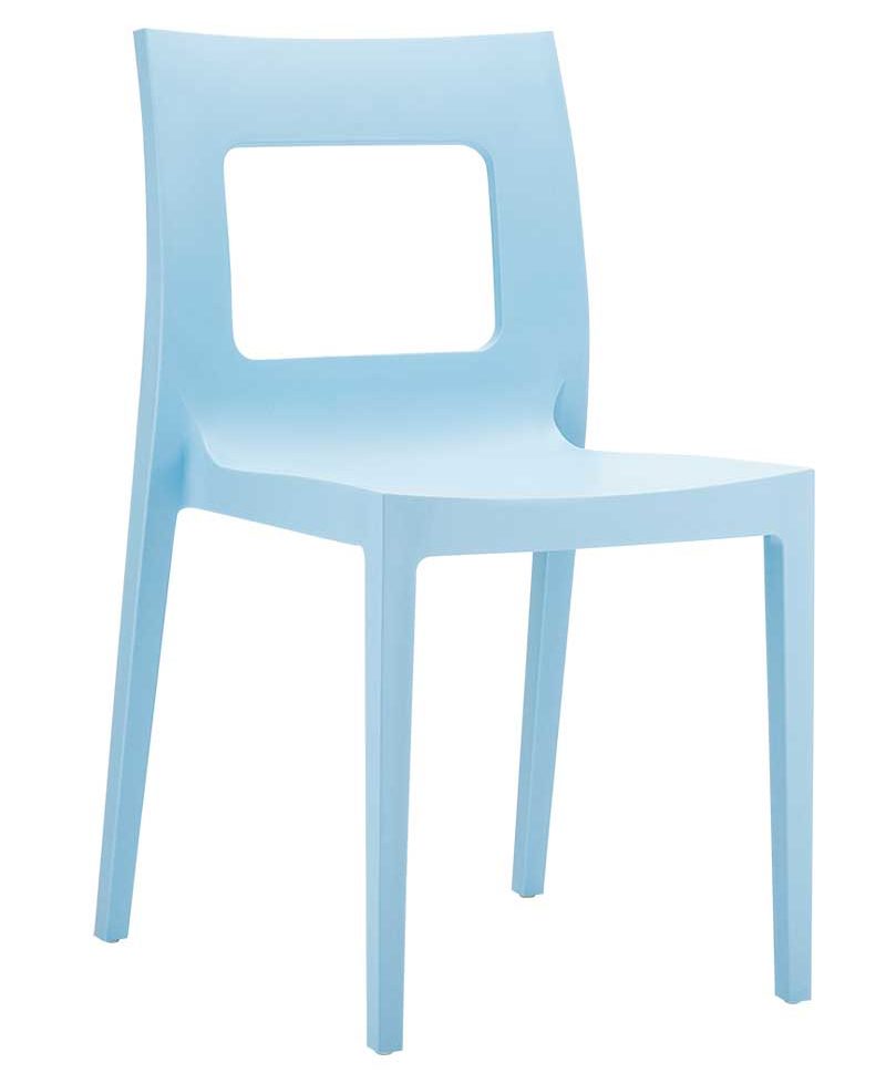 Kantinestoel Lucas Lichtblauw