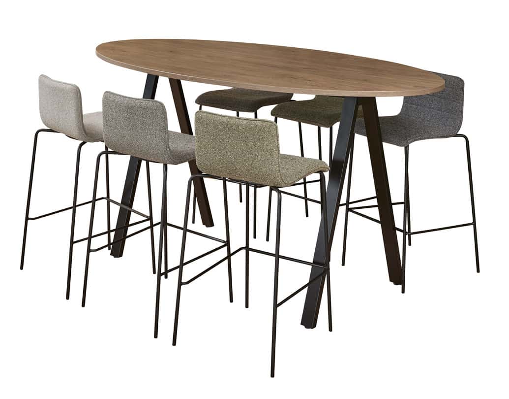 Bartafel Victory Ellips hoog 220x110 cm