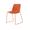 Conferentiestoel Vigo rood frame, rood kuip